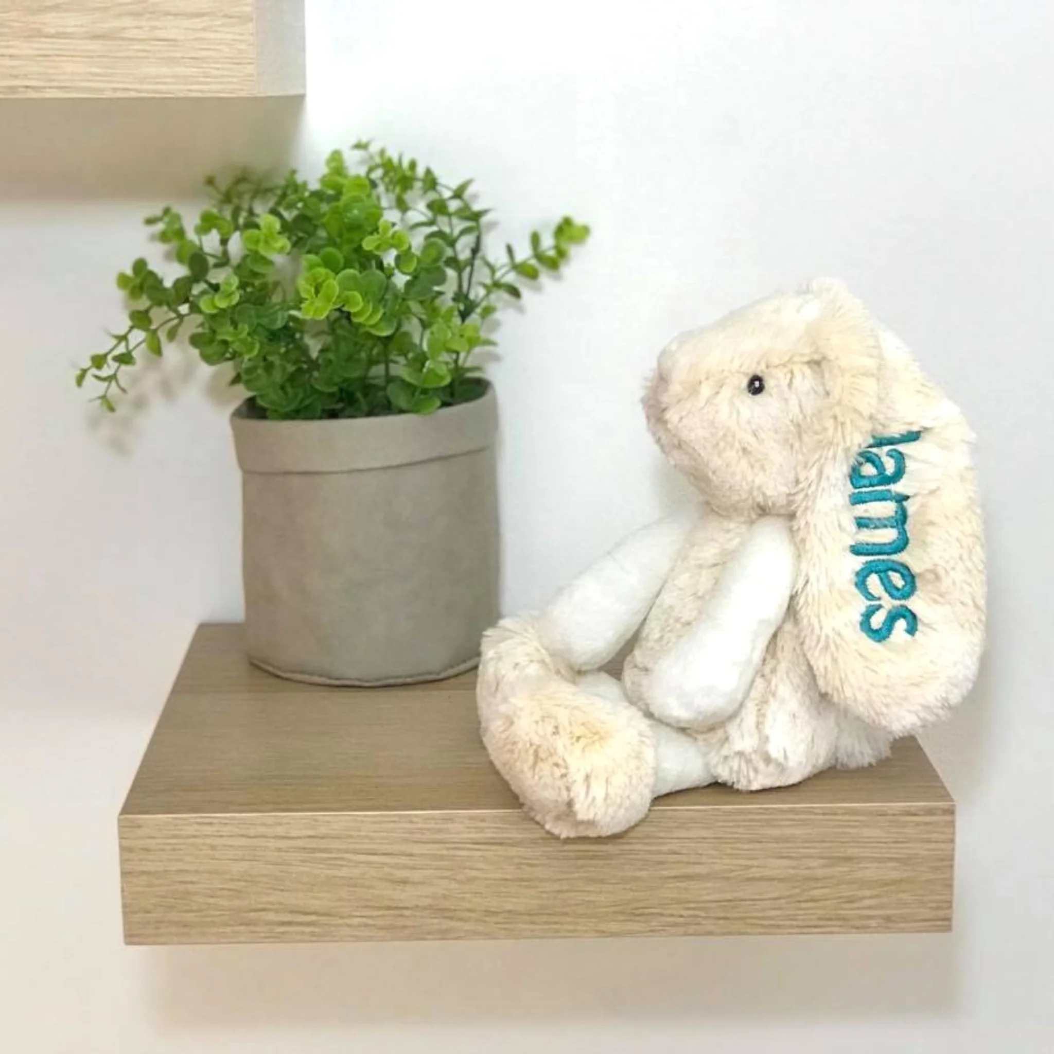 Personalised Small Frankie Bunny - Cream 25cm - Image 4