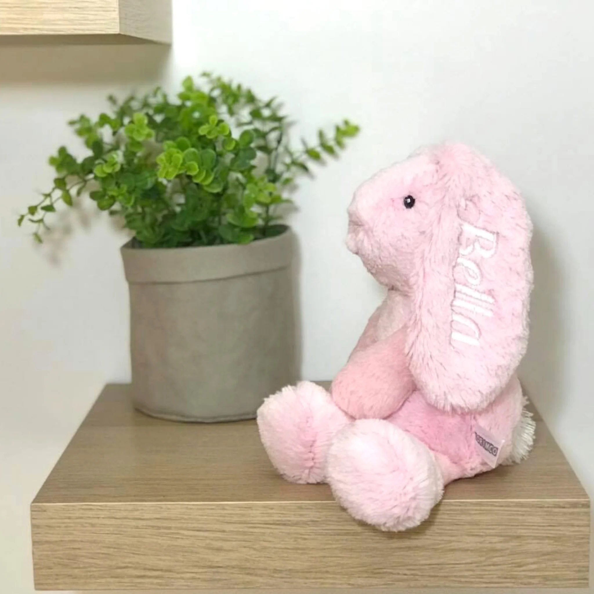 Personalised Small Frankie Bunny - Pink 25cm - Image 6
