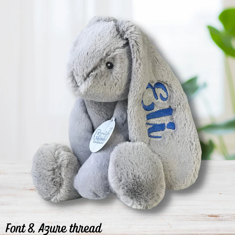 Personalised Large Frankie Bunny - Grey 39cm - Image 4