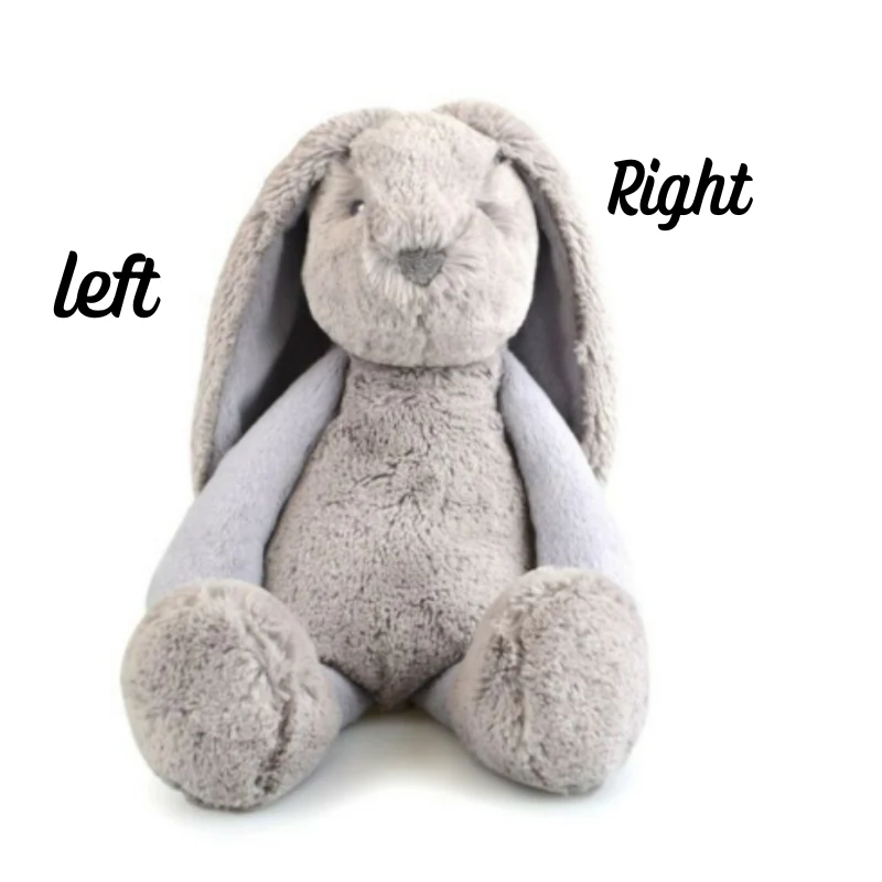 Personalised Large Frankie Bunny - Grey 39cm - Image 9