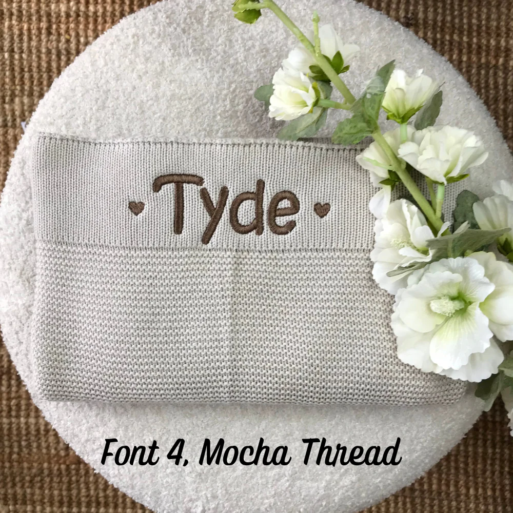 Personalised Baby Blanket - Stone Knit - Image 5