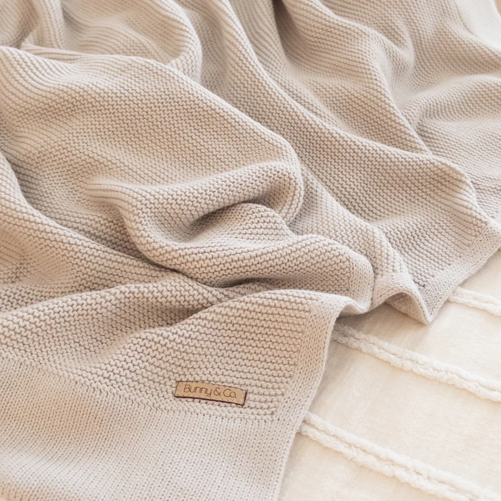 Personalised Baby Blanket - Stone Knit - Image 7