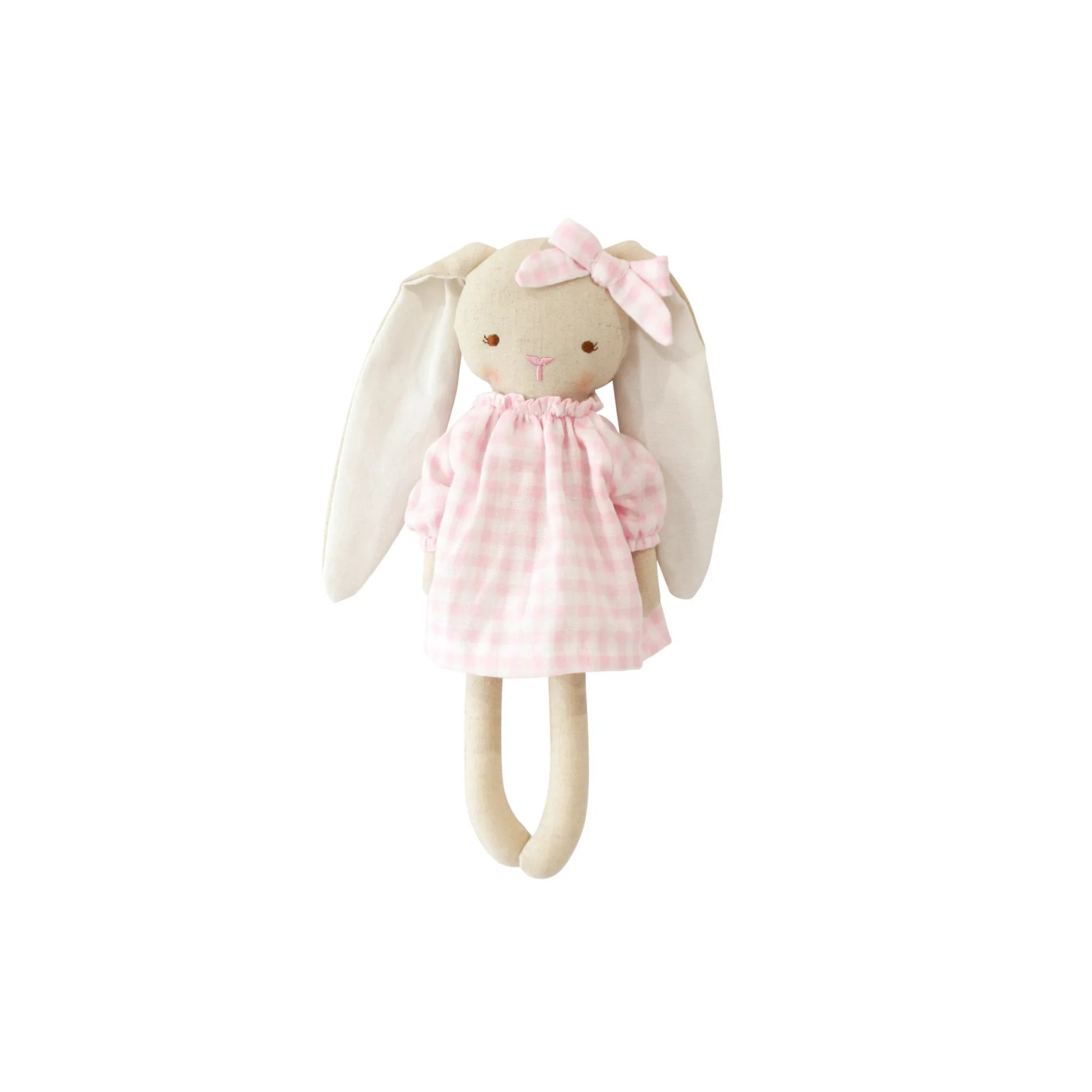 Personalised Alimrose Pink Gingham Pixie Bunny - Image 4