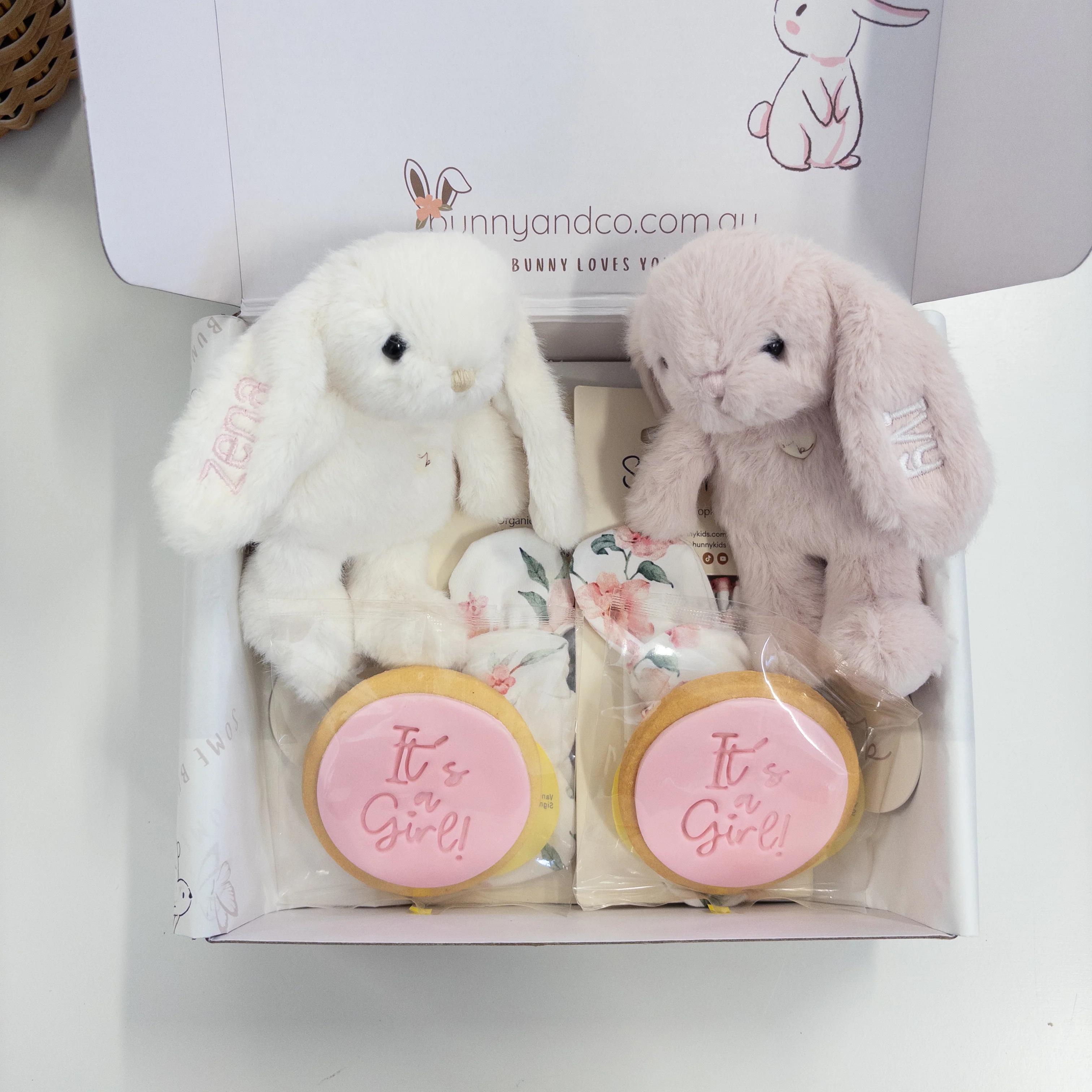 Personalised Baby Gift Hamper - Twin Girls - Image 7