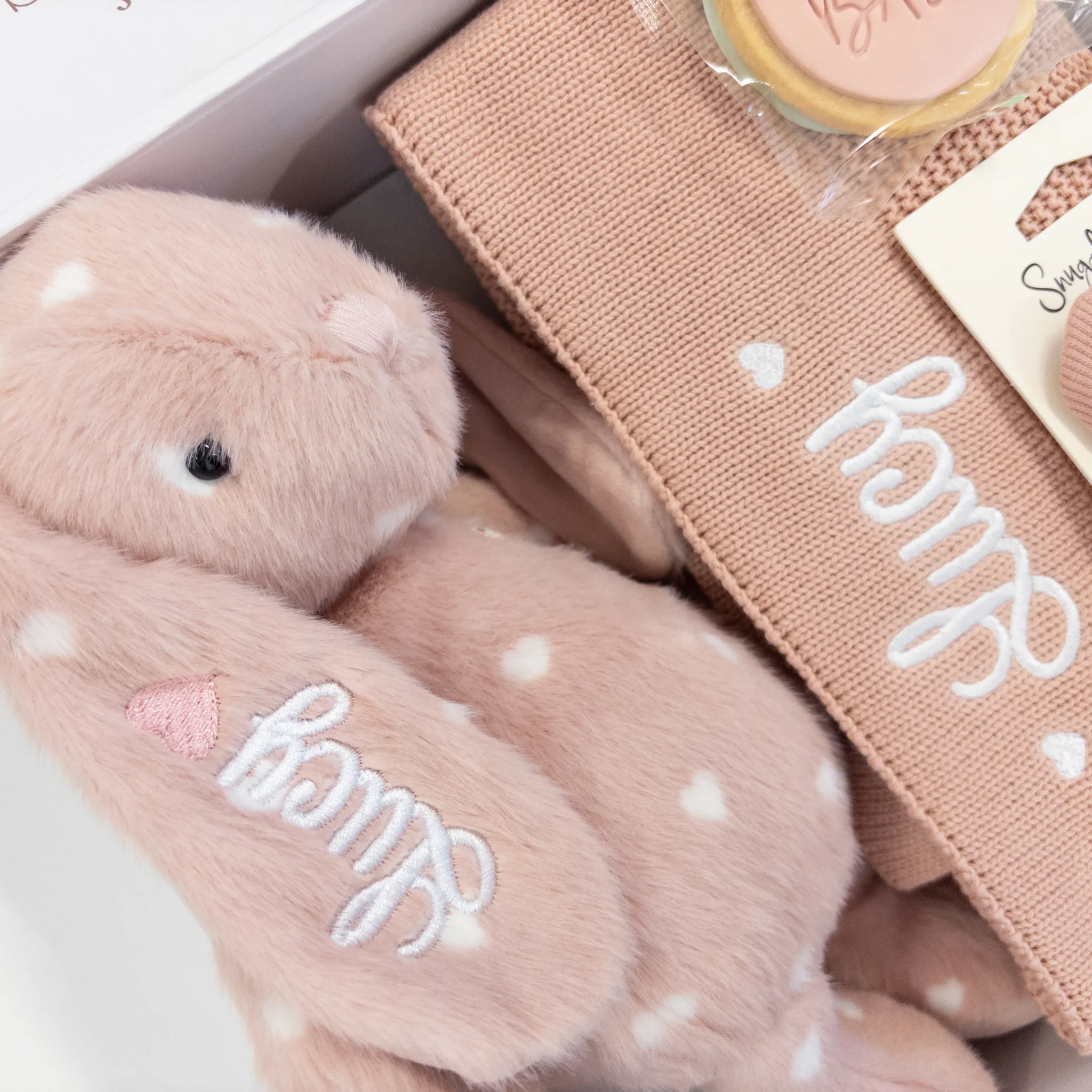 Personalised Bunny & Blanket Gift Hamper - Little Love - Image 4