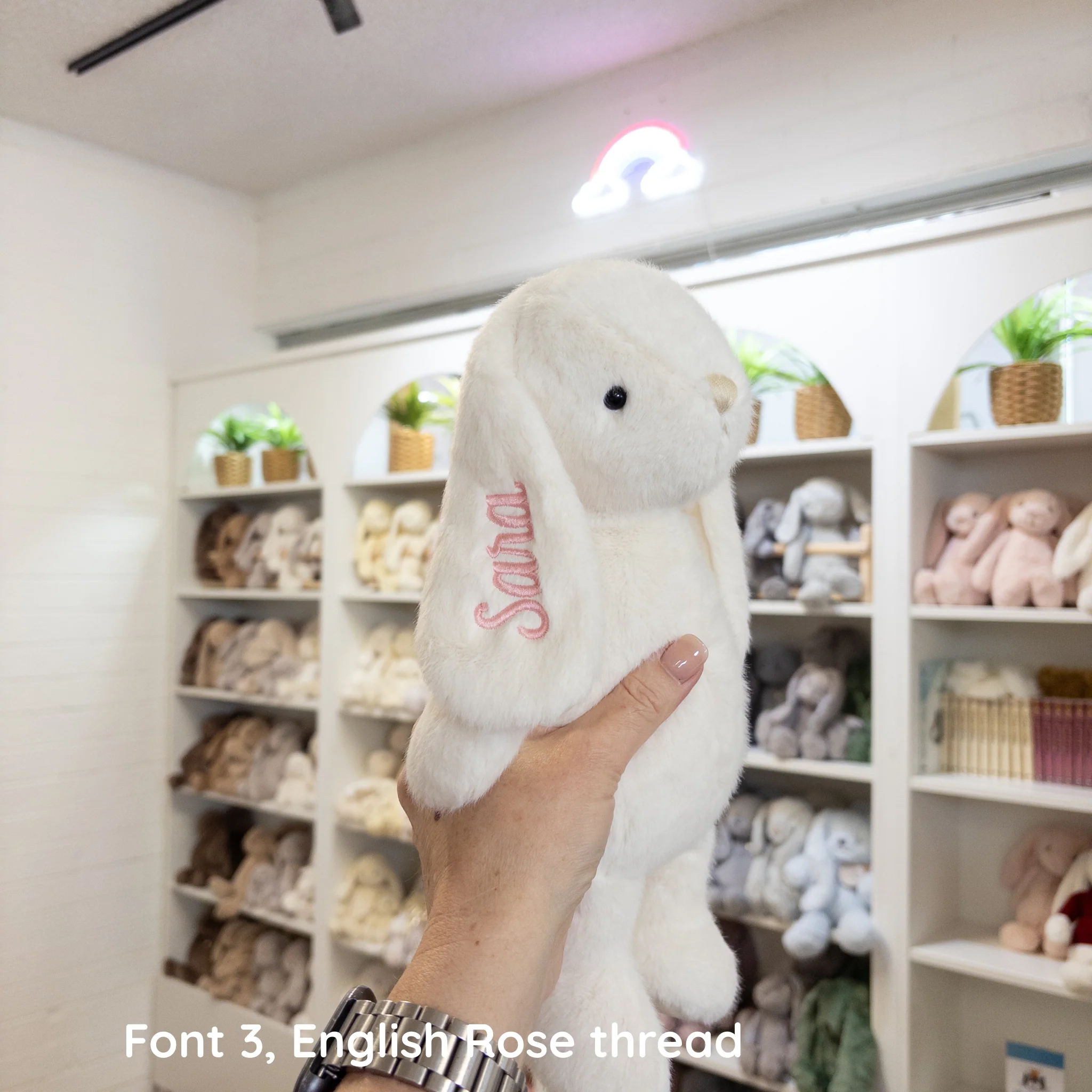 Personalised Bunny & Blanket Girl Gift Hamper - Dusty Pink - Image 4