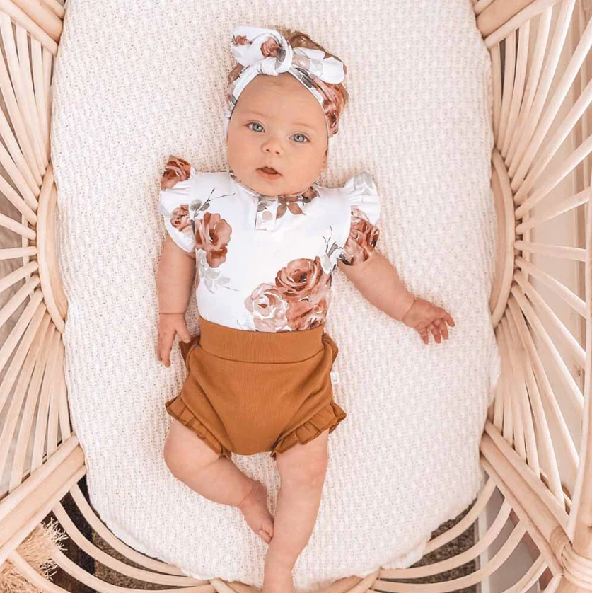 Snuggle Hunny Short Sleeve Bodysuit | Rosebud - Image 3