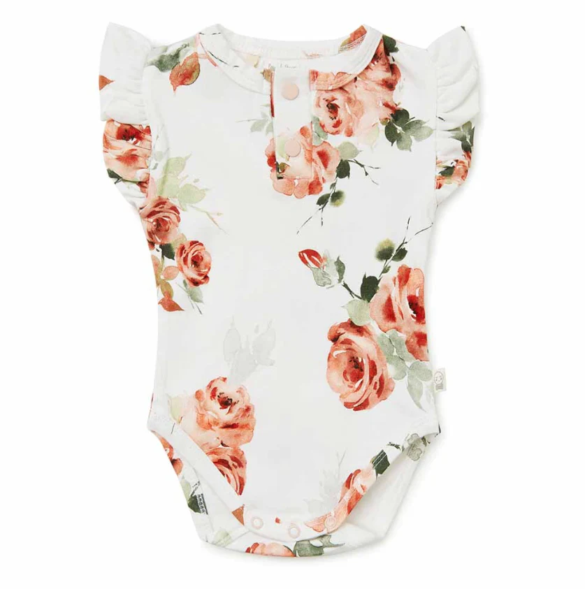 Snuggle Hunny Short Sleeve Bodysuit | Rosebud - Image 4