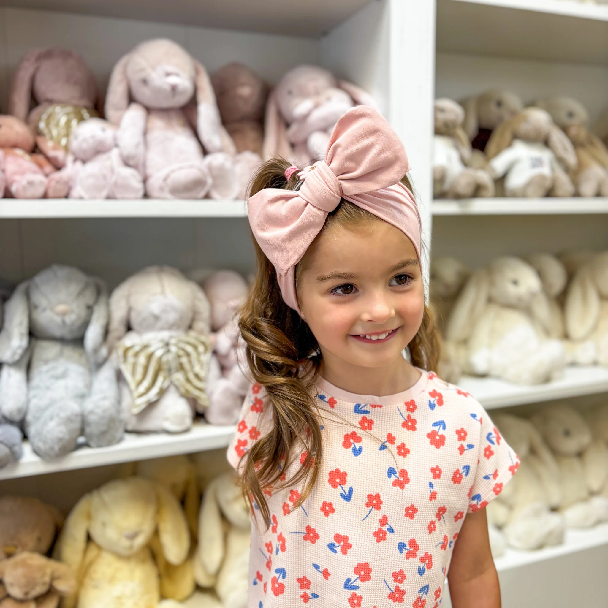 Snuggle Hunny Topknot Oversized Bow- Lullaby Pink - Image 3